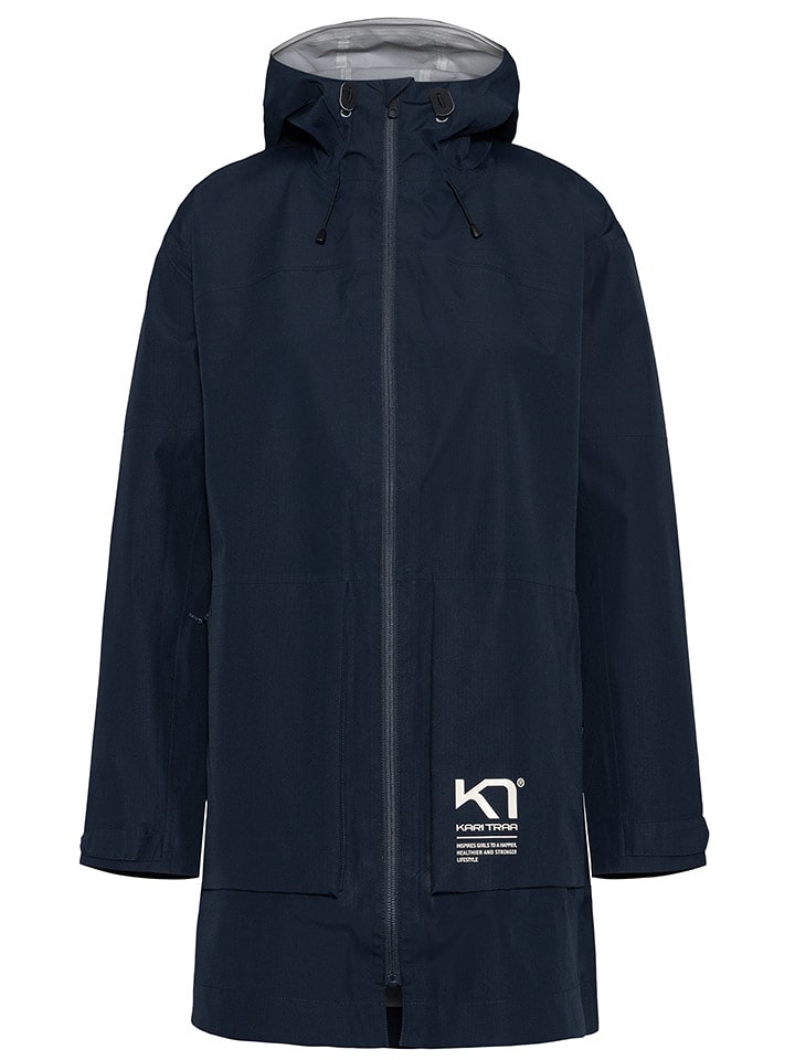 KARI TRAA Płaszcz funkcyjny "Nina" w kolorze granatowym rozmiar: XS