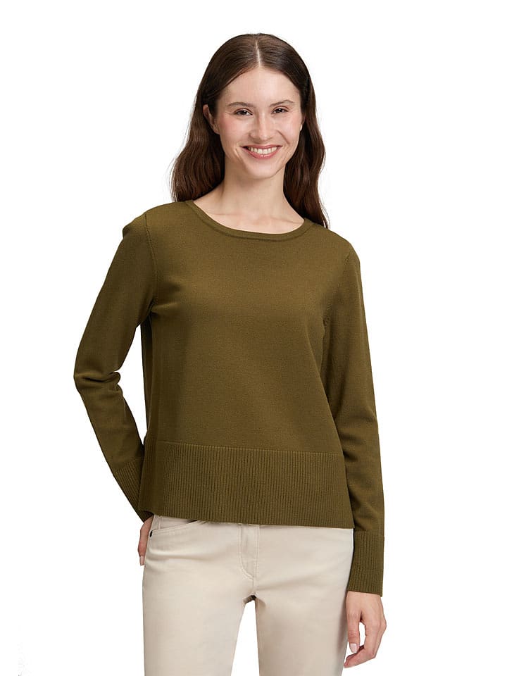 Betty Barclay Sweter w kolorze oliwkowym rozmiar: 44