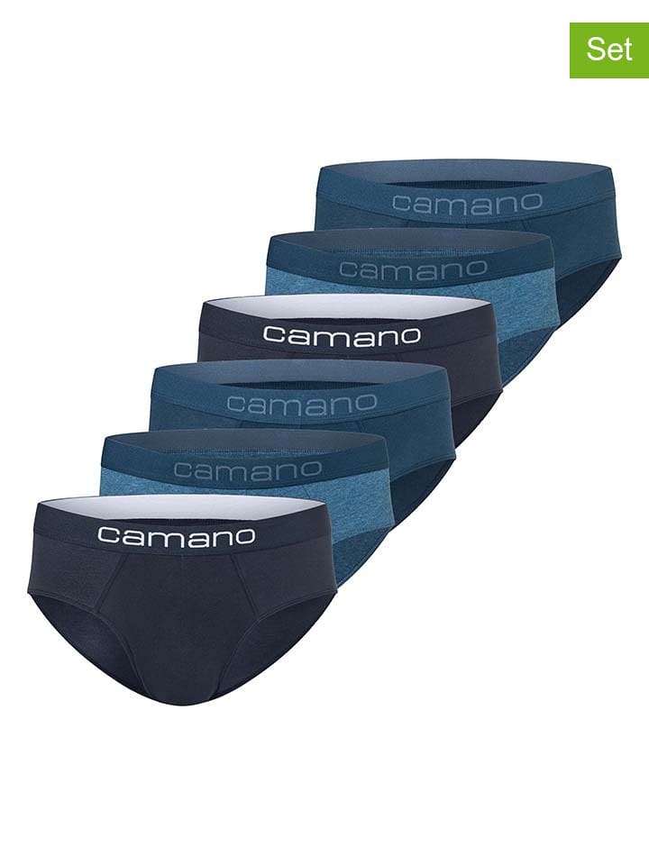 camano Slipy (6 par) w kolorze niebieskim rozmiar: M