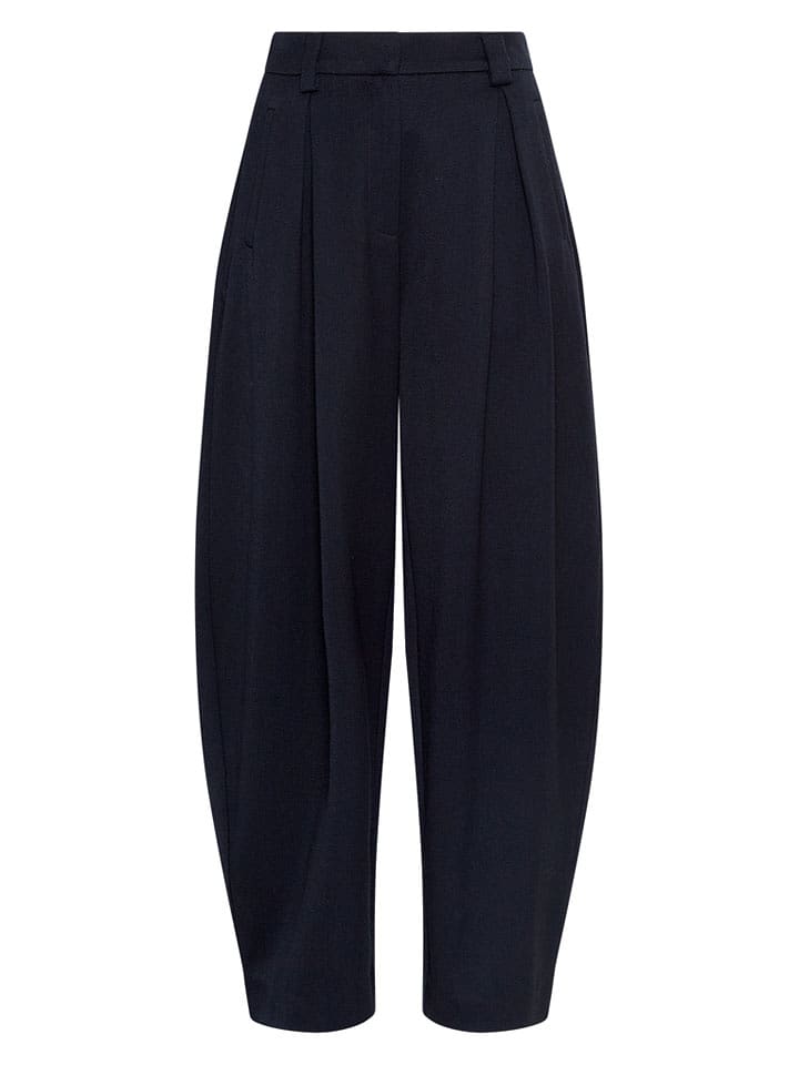 MOSS COPENHAGEN Spodnie "Mynthe" w kolorze granatowym rozmiar: XS