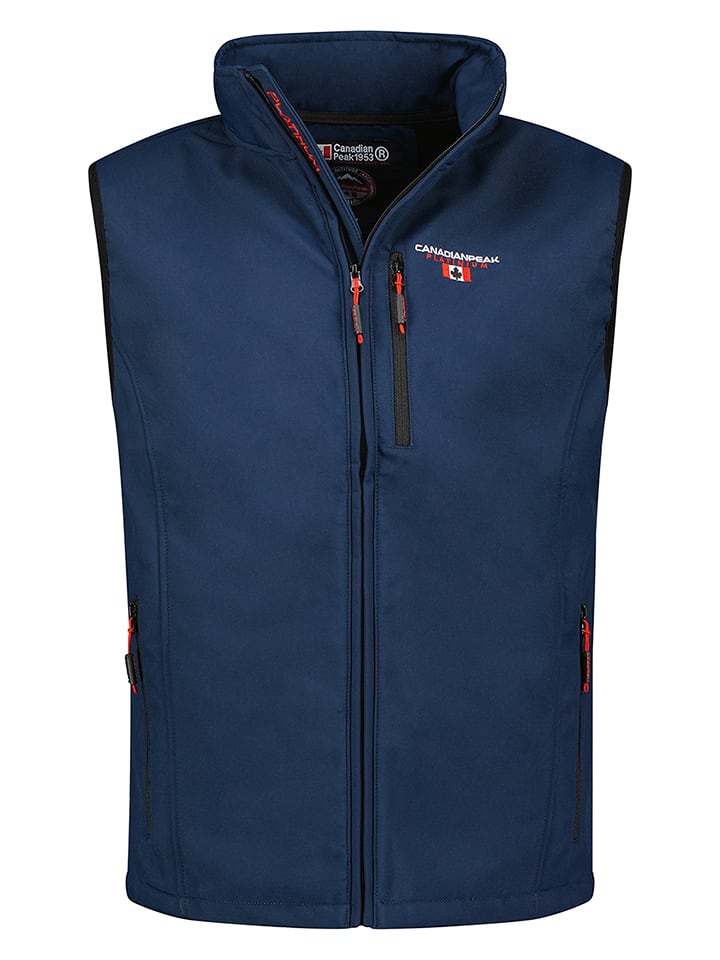 Canadian Peak Kamizelka softshellowa "Vakiteak" w kolorze granatowym rozmiar: L