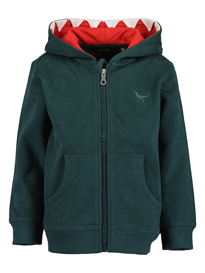 Blue Seven Bluza w kolorze czerwono-ciemnozielonym rozmiar: 92