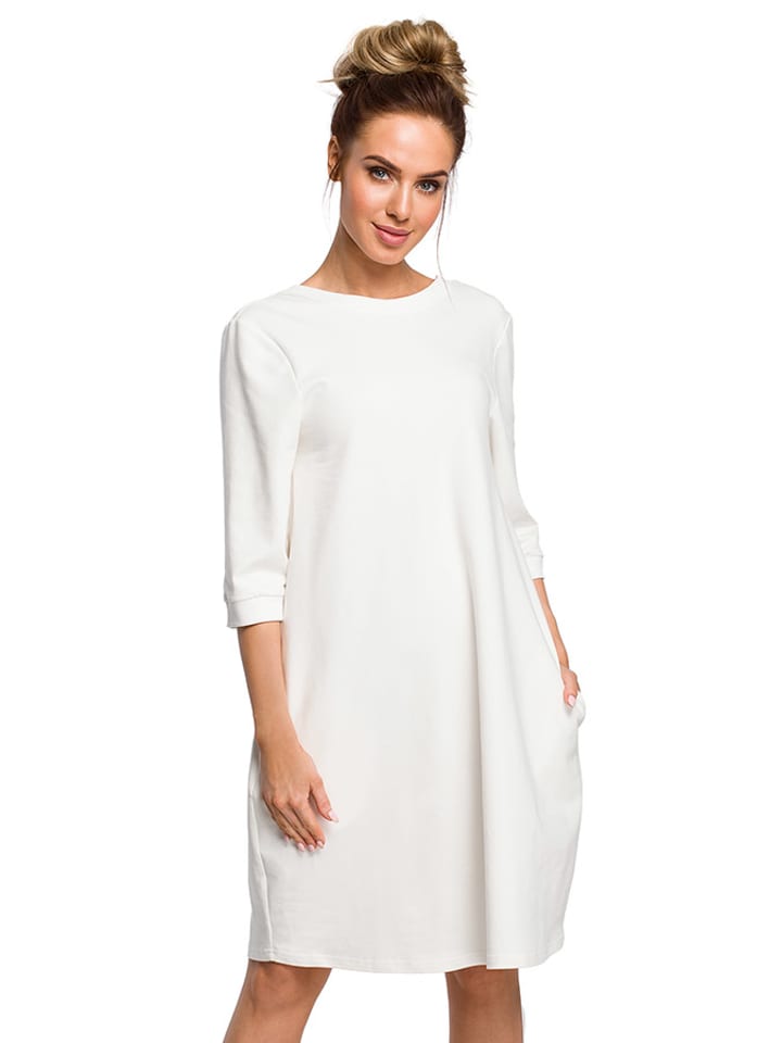 made of emotion Sukienka w kolorze kremowym rozmiar: XXL