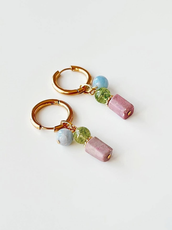 Lodie Silver Kolczyki z kamieniami szlachetnymi rozmiar: onesize