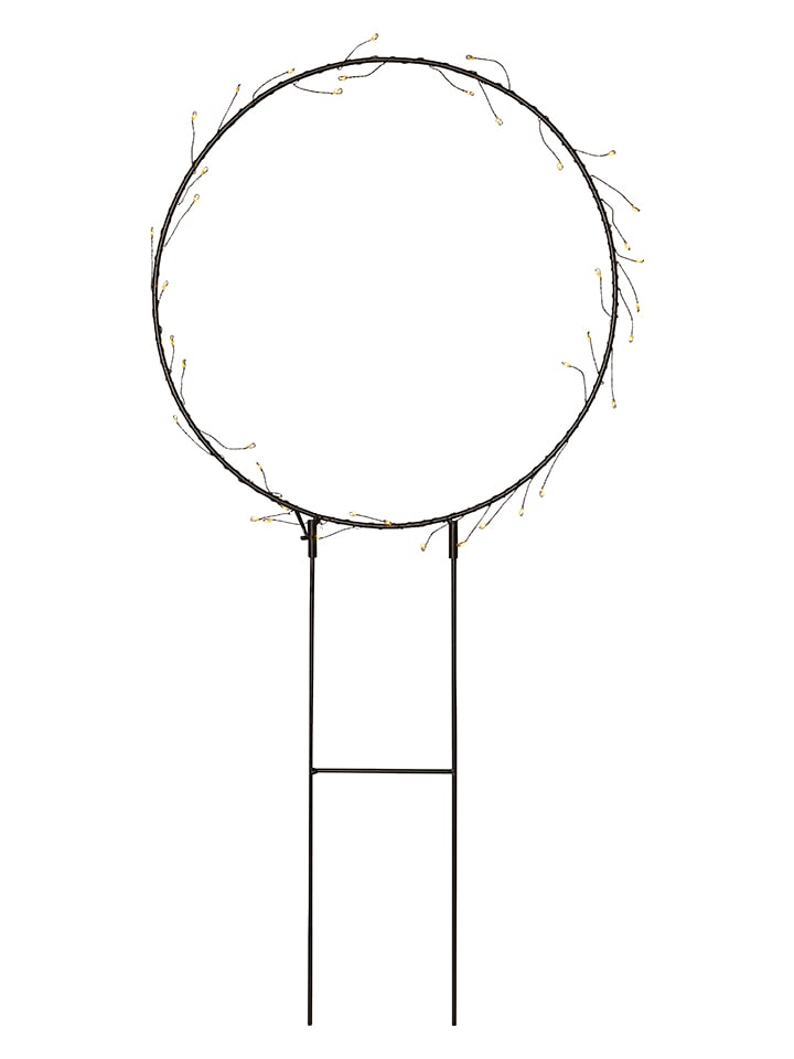 STAR Trading Solarna dekoracja LED w kolorze czarnym - wys. 60 cm rozmiar: onesize