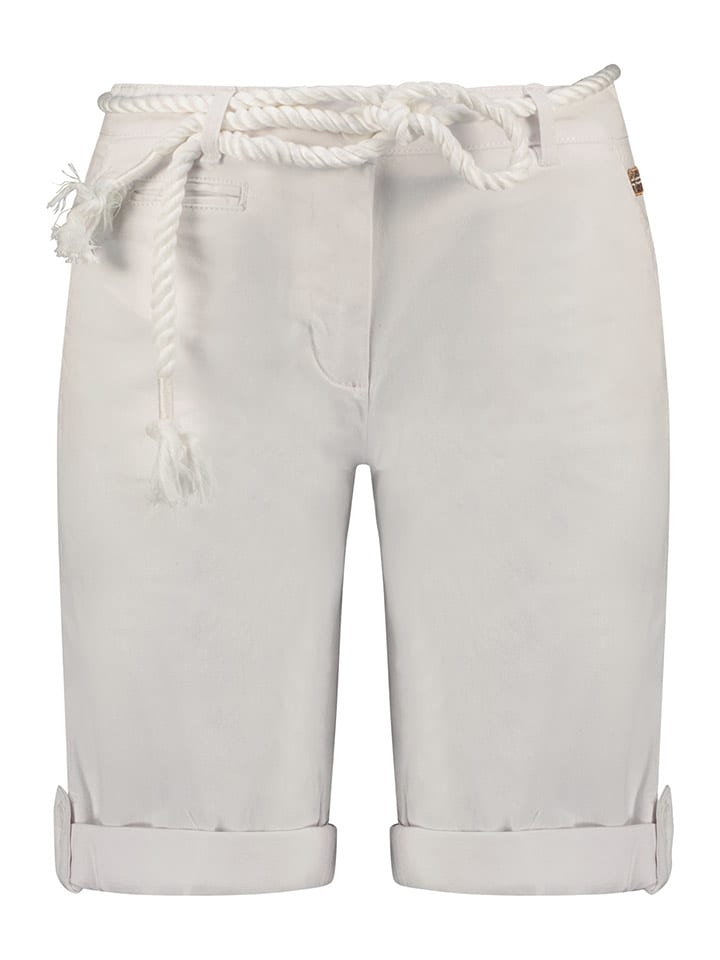 Geographical Norway Bermudy "Paola" w kolorze białym rozmiar: XL