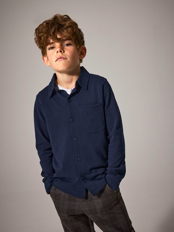 name it Koszula "Ron" w kolorze granatowym rozmiar: 158/164