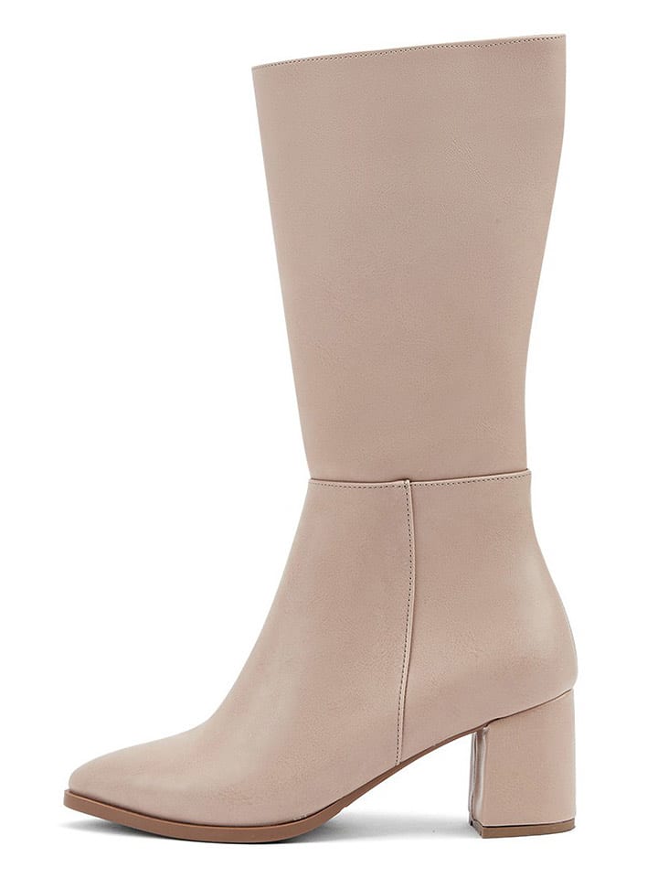 Studio 88 Kozaki w kolorze beżowym rozmiar: 39