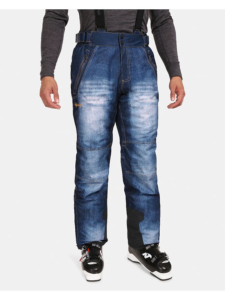 Kilpi Spodnie narciarskie "Denimo" w kolorze niebiesko-białym rozmiar: M