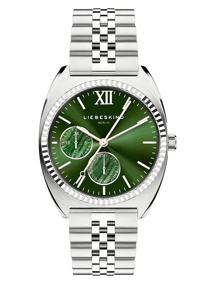 Liebeskind Chronograf w kolorze srebrno-ciemnozielonym rozmiar: onesize