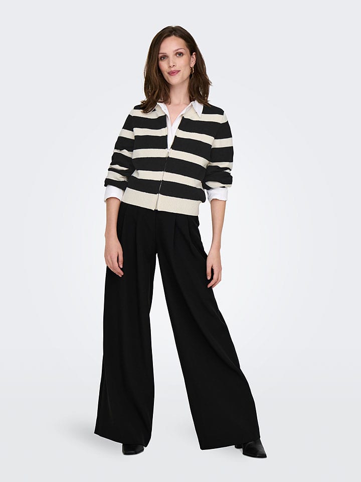 ONLY Kardigan w kolorze czarno-kremowym rozmiar: XL