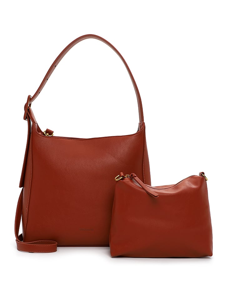 Tamaris Torebka "Gunda" w kolorze czerwonobrązowym - 24 x 30 x 12 cm rozmiar: onesize