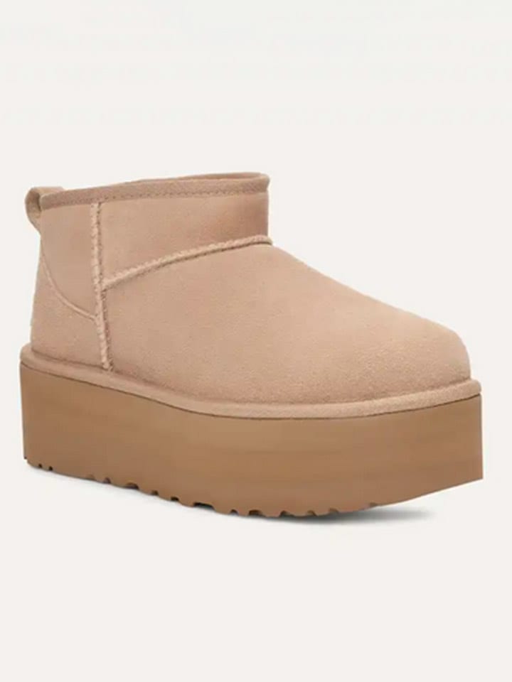 UGG Botki "Classic Ultra Mini Platform" w kolorze beżowym rozmiar: 39