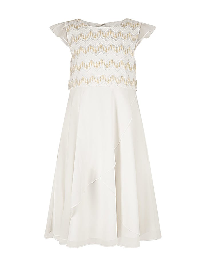 happy girls by Eisend Sukienka w kolorze kremowym rozmiar: 140