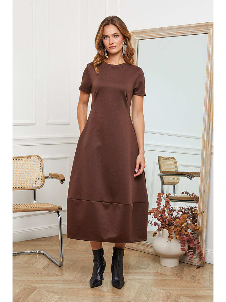 Joséfine Sukienka "Lioris" w kolorze brązowym rozmiar: M