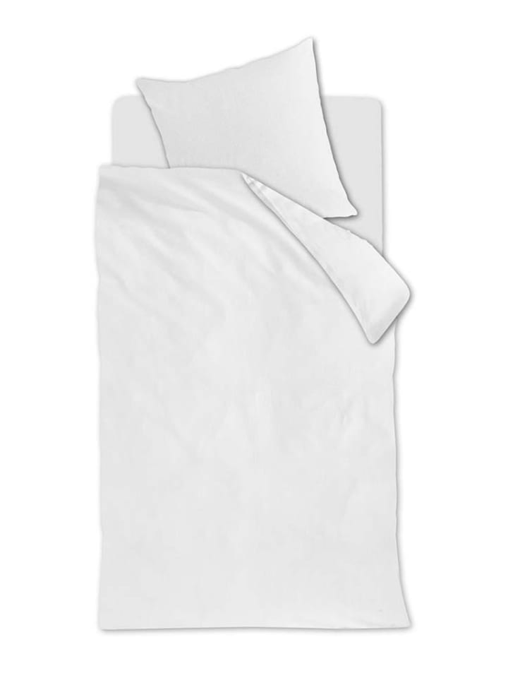 Beddinghouse Komplet pościeli satynowej "Blanca" w kolorze białym rozmiar: 240x200/220 cm