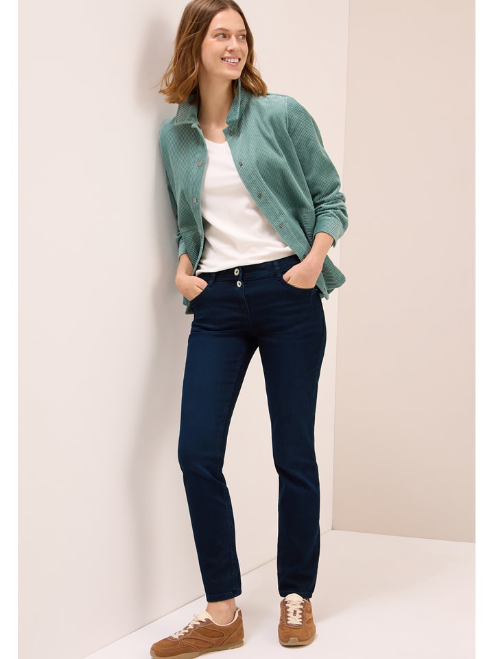 Cecil Dżinsy - Slim fit - w kolorze granatowym rozmiar: W28/L32