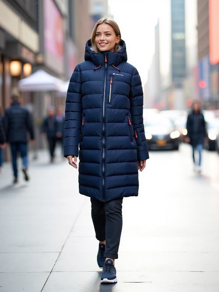 Alpine Pro Kurtka narciarska "Puera" w kolorze granatowym rozmiar: S