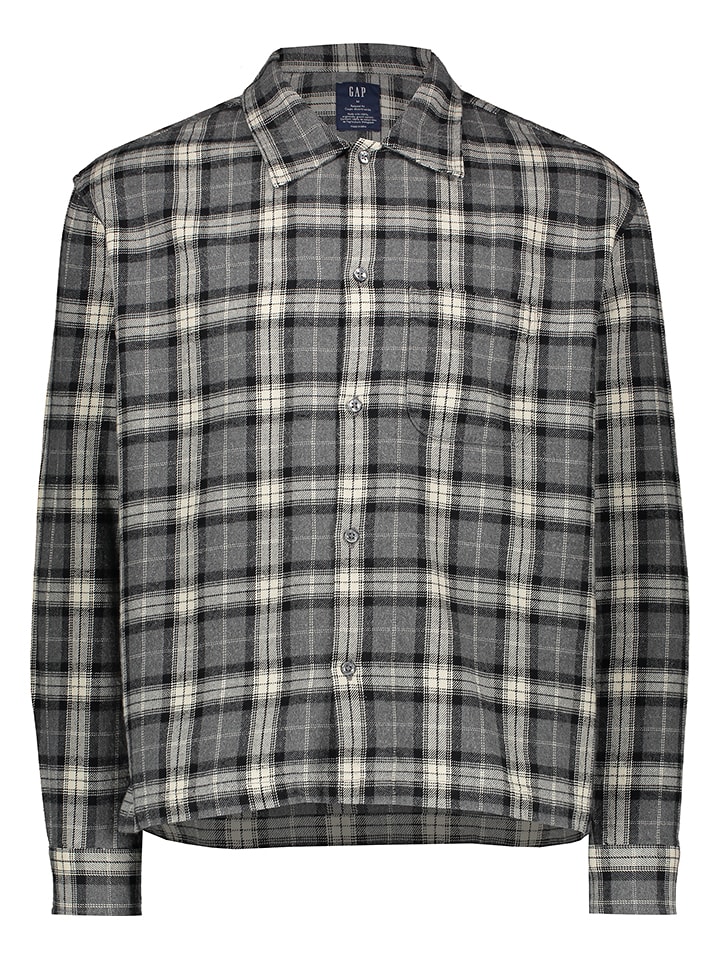 GAP Koszula w kolorze szaro-jasnożółtym rozmiar: M