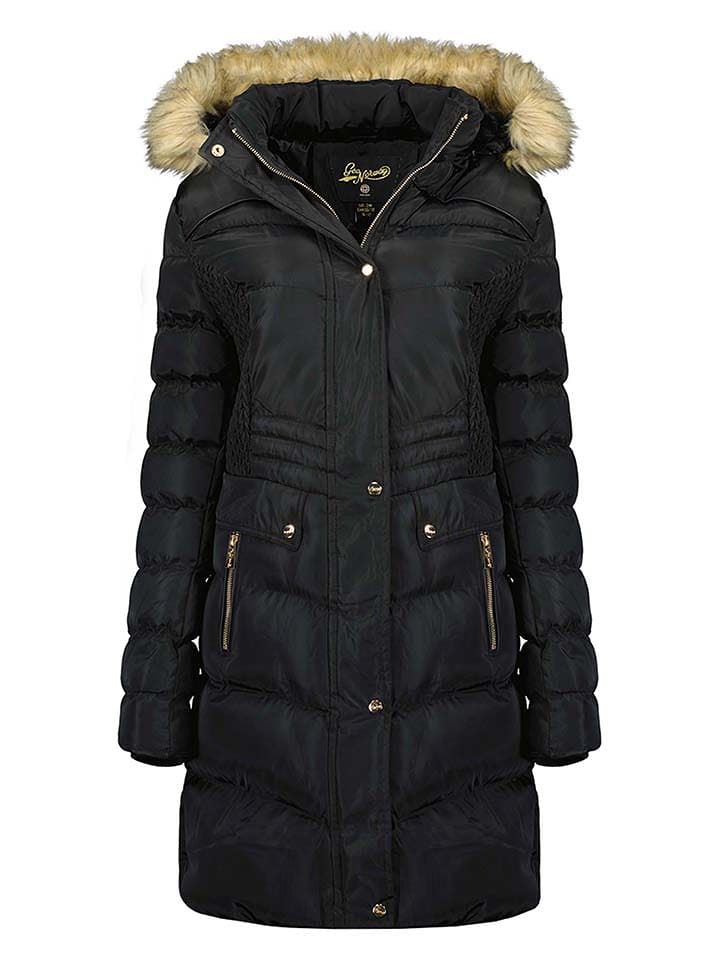 Geographical Norway Płaszcz zimowy "Badonna" w kolorze czarnym rozmiar: XL