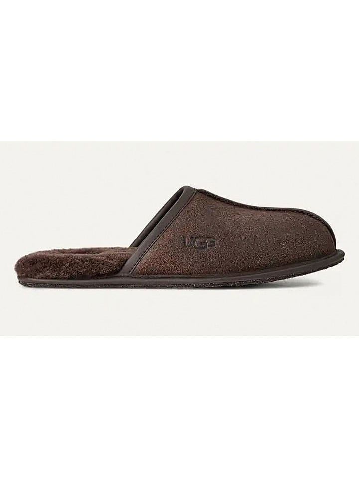 UGG Skórzane kapcie "Scuff" w kolorze brązowym rozmiar: 40