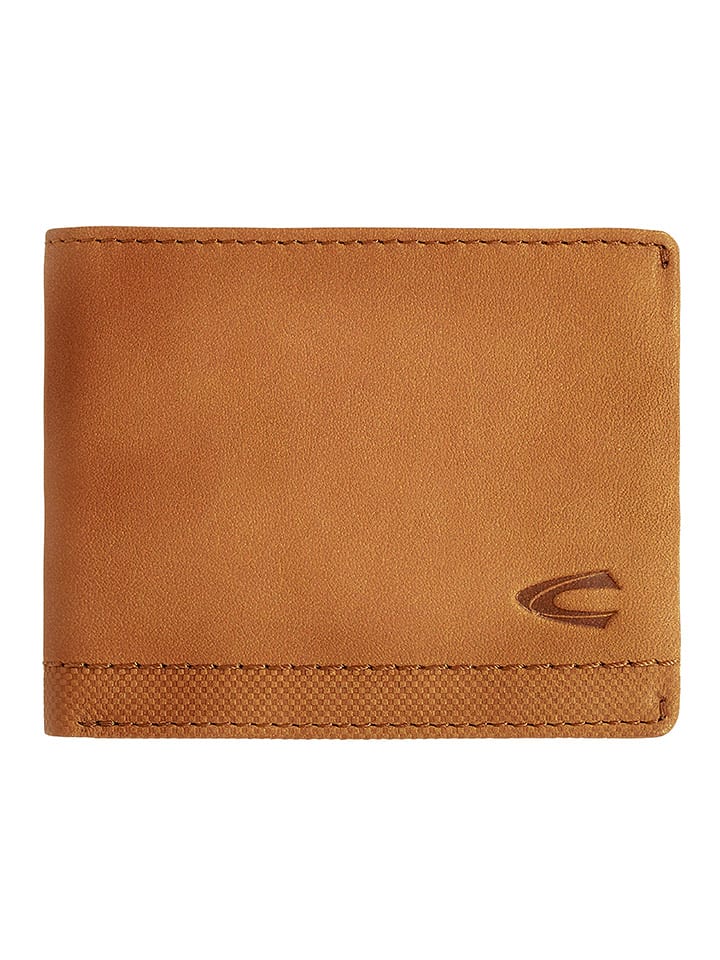 Camel Active Skórzany portfel "Nimbus" w kolorze karmelowym - 11 x 8,5 x 2 cm rozmiar: onesize