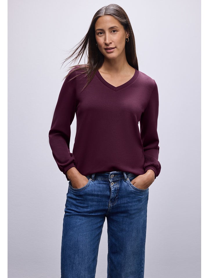 Street One Koszulka w kolorze fioletowym rozmiar: 42