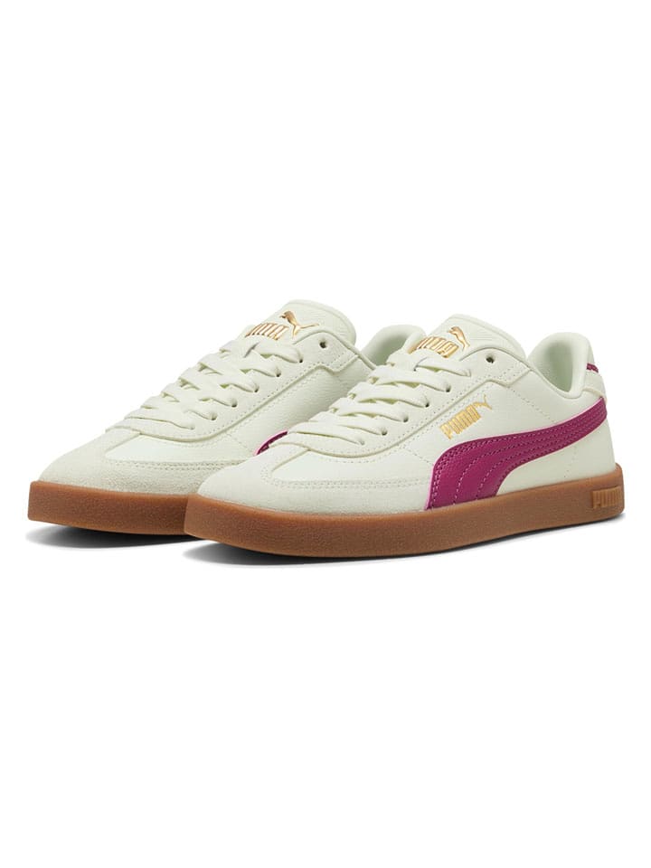 Puma Sneakersy "Club II Era" w kolorze jasnozielono-jagodowym rozmiar: 37,5