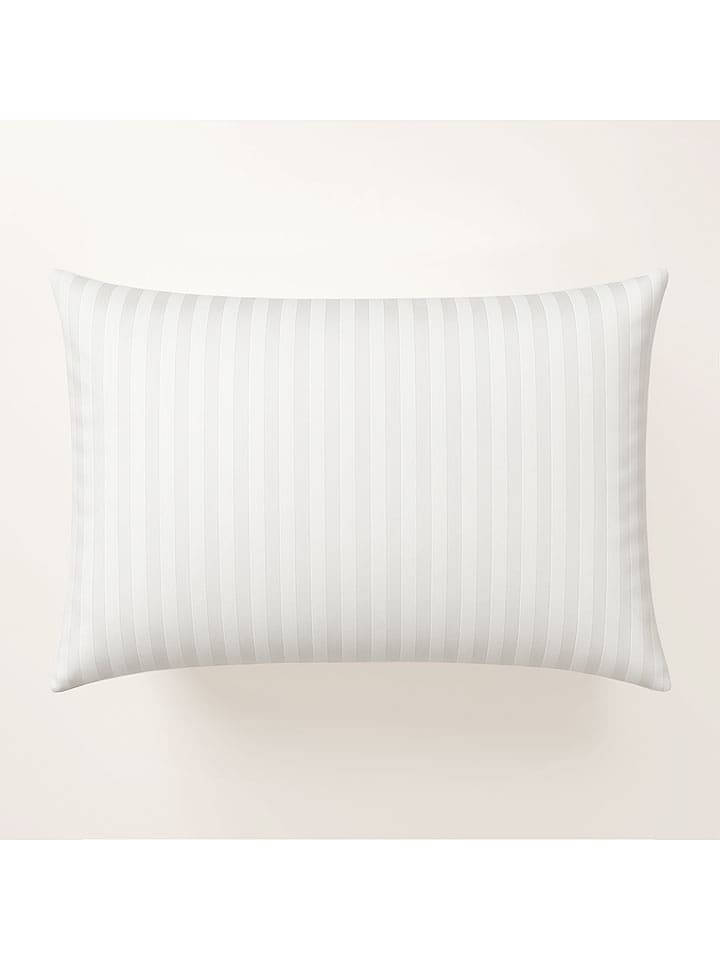 Pierre Cardin Perkalowa poszewka "Luxury" w kolorze białym na poduszkę rozmiar: 50x80 cm