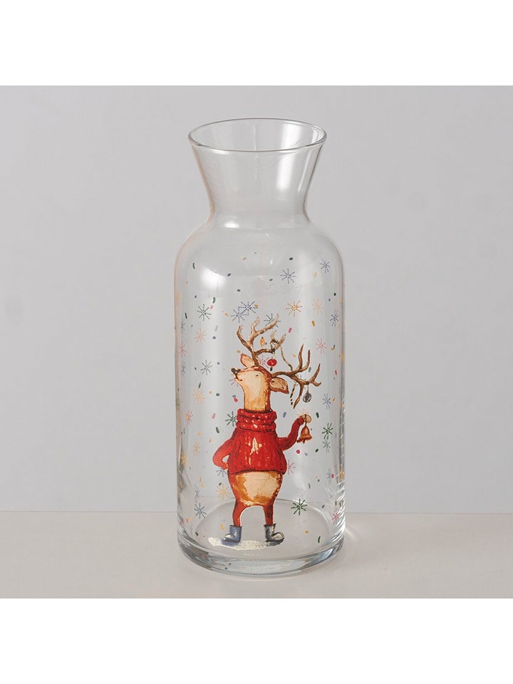 Boltze Karafka "Lonelo" w kolorze czerwonym - 700 ml rozmiar: onesize