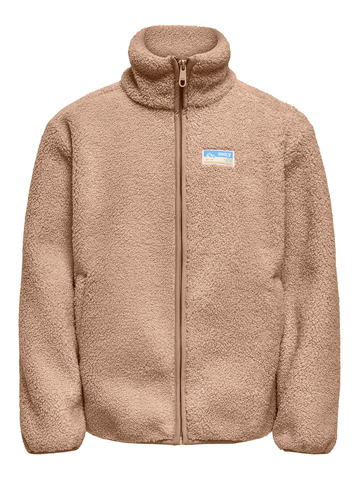 KIDS ONLY Kurtka pluszowa "Eva" w kolorze jasnobrązowym rozmiar: 134