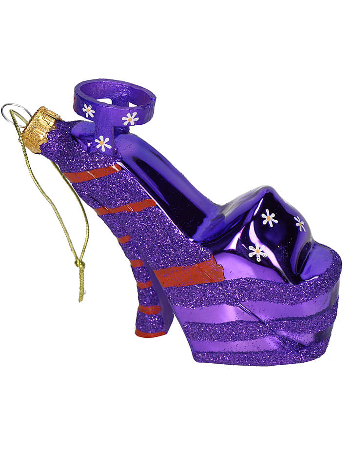 Kersten Ozdoba choinkowa "Retro Shoe" w kolorze fioletowym - szer. 10 cm rozmiar: onesize