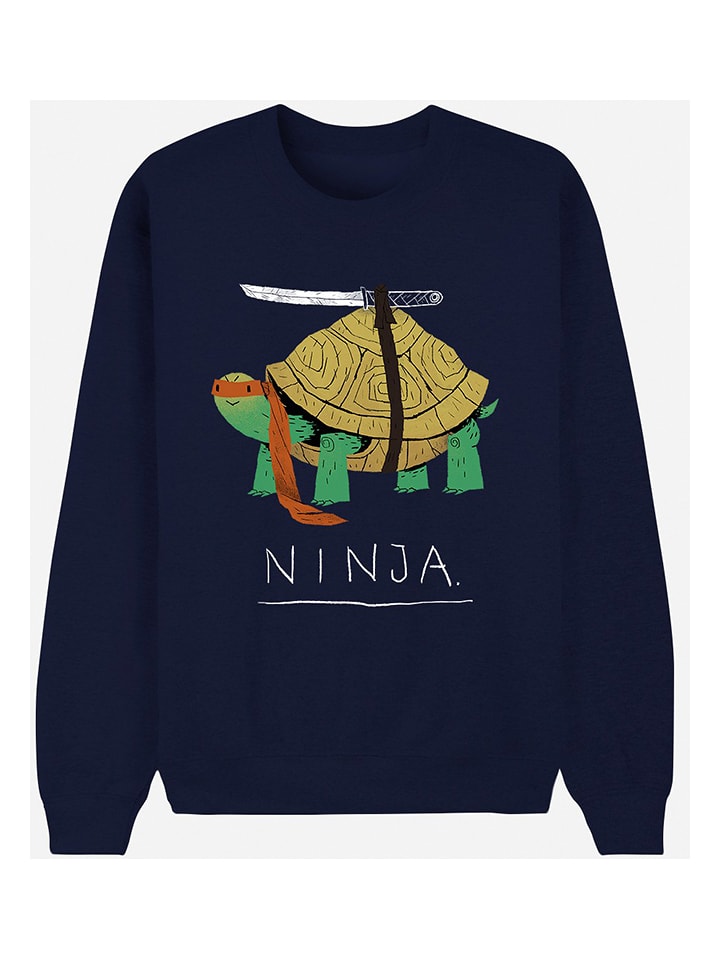 WOOOP Bluza "Ninja Turtle" w kolorze granatowym rozmiar: L
