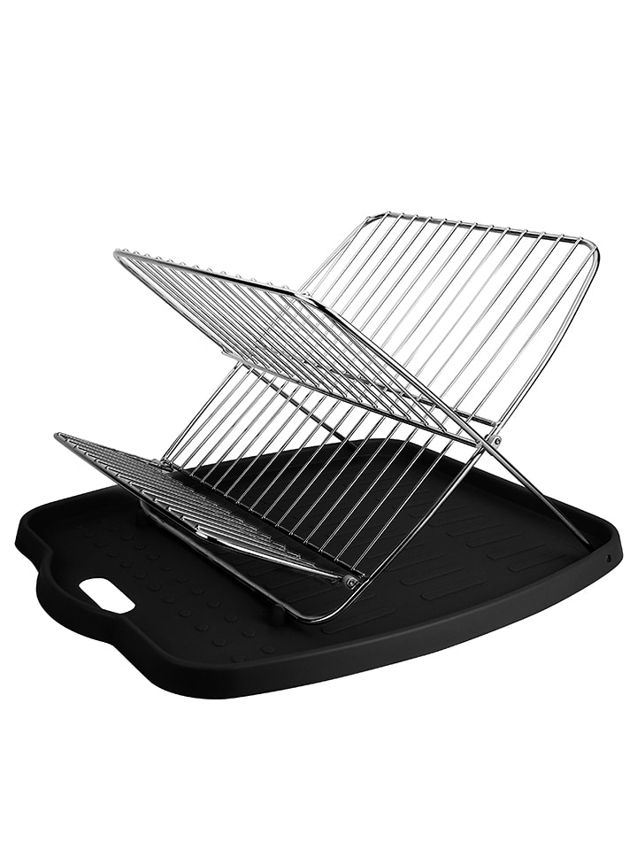 Steel-Function Suszarka w kolorze srebrno-czarnym do naczyń - 42,5 x 3,5 x 35,5 cm rozmiar: onesize