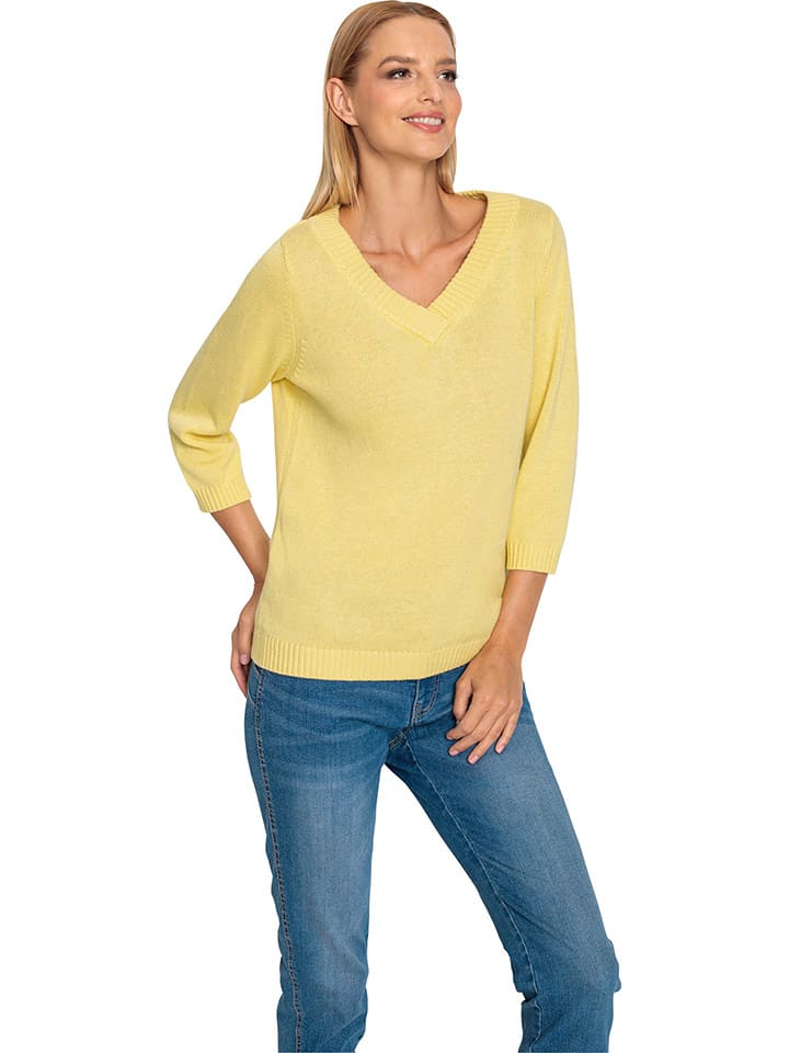 Heine Sweter w kolorze żółtym rozmiar: 38