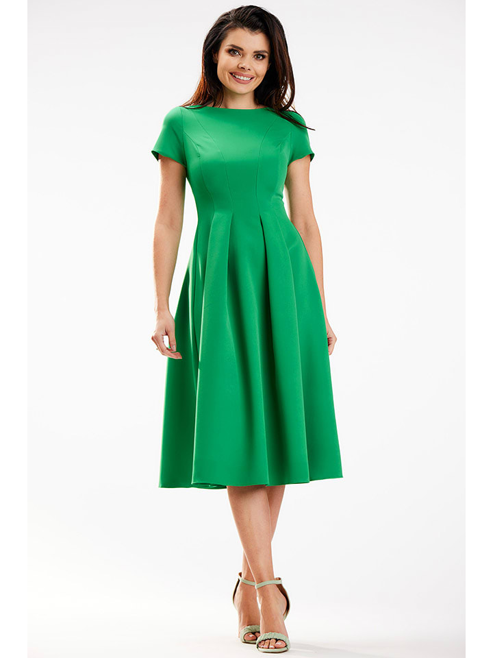 Awama Sukienka w kolorze zielonym rozmiar: XL