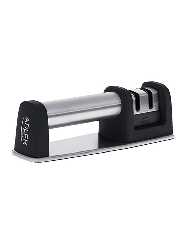 Adler Ostrzałka "AD 4489" w kolorze srebrno-czarnym do noży rozmiar: onesize