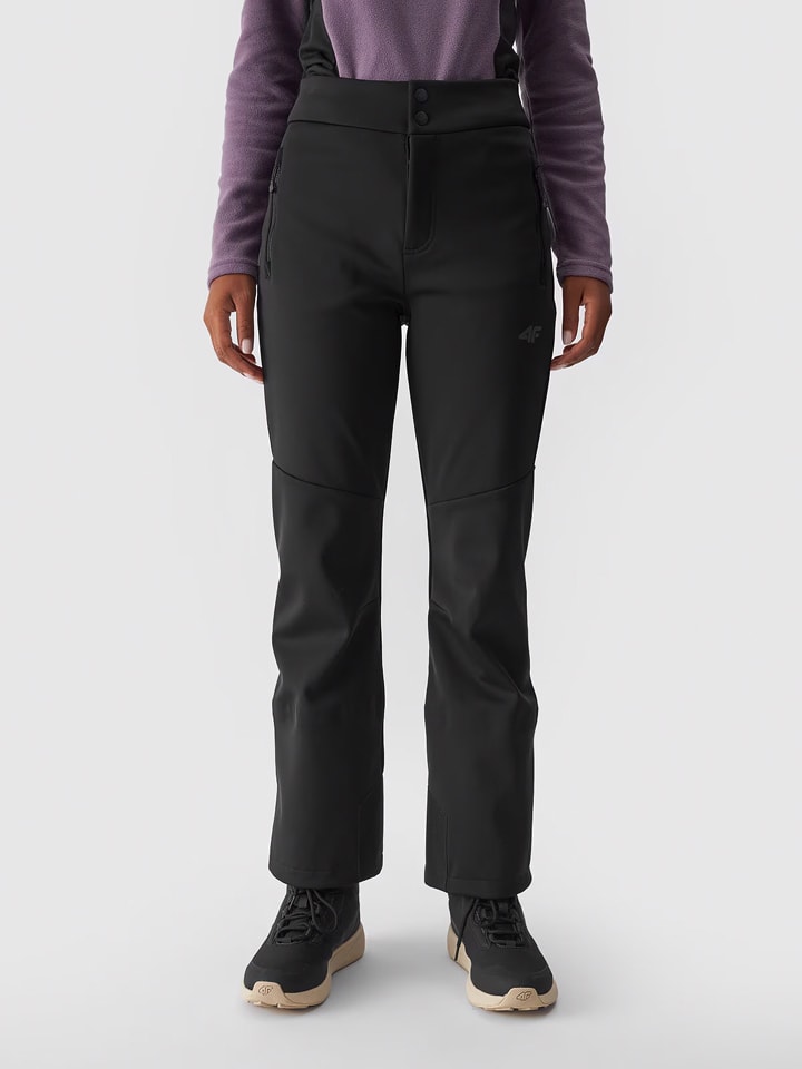 4F Softshellowe spodnie narciarskie w kolorze czarnym rozmiar: XXL