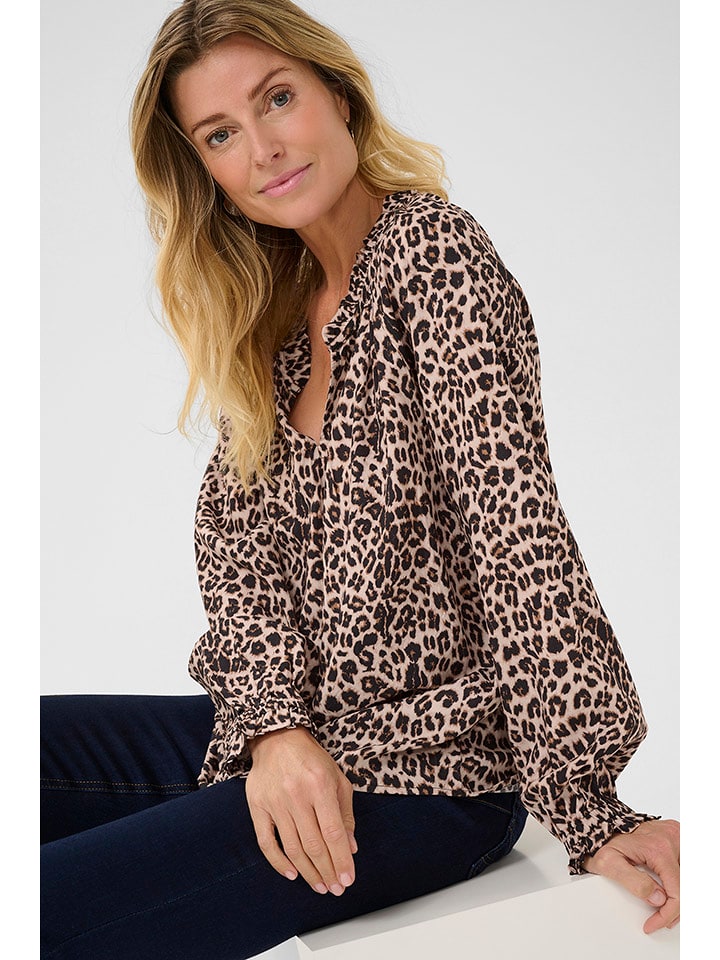 Cream Bluzka w kolorze karmelowo-czarnym rozmiar: 38