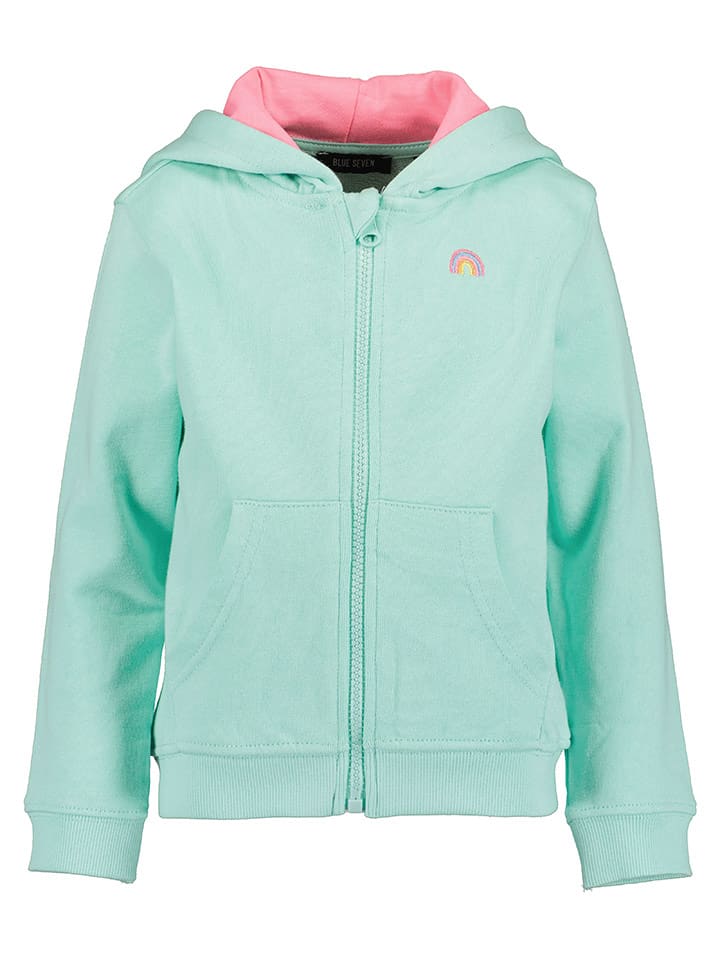 Blue Seven Bluza w kolorze turkusowo-różowym rozmiar: 98