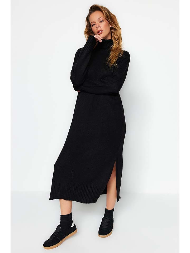 trendyol Sukienka w kolorze czarnym rozmiar: L