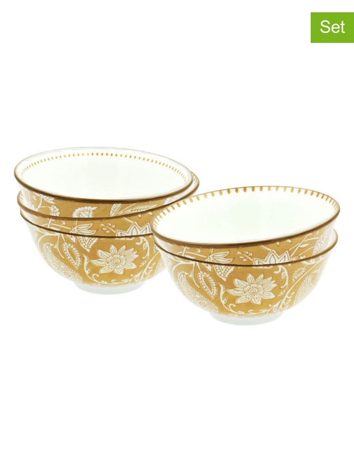 Ard'time Miski (6 szt.) "Ambre" w kolorze pomarańczowym - Ø 15 cm rozmiar: onesize