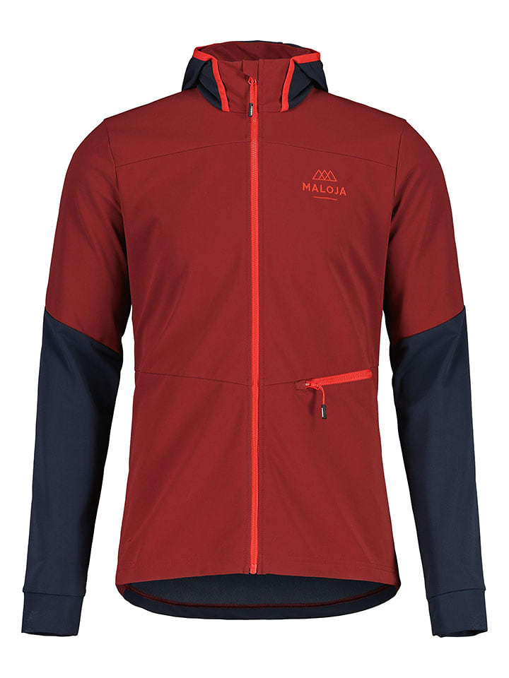 Maloja Kurtka hybrydowa "AuerhahnM. Puzzle" w kolorze granatowo-czerwonym rozmiar: M