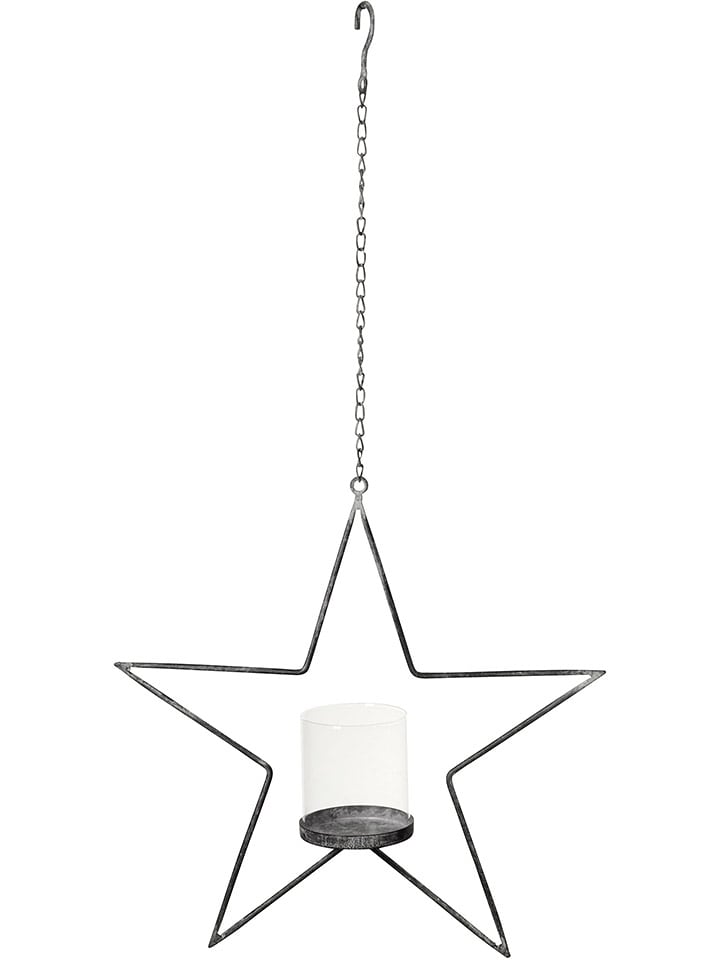 POSIWIO Świecznik w kolorze szarym - Ø 40 cm rozmiar: onesize