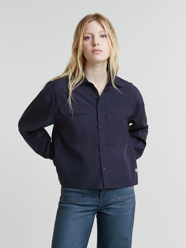 G-Star Bluzka w kolorze granatowym rozmiar: L