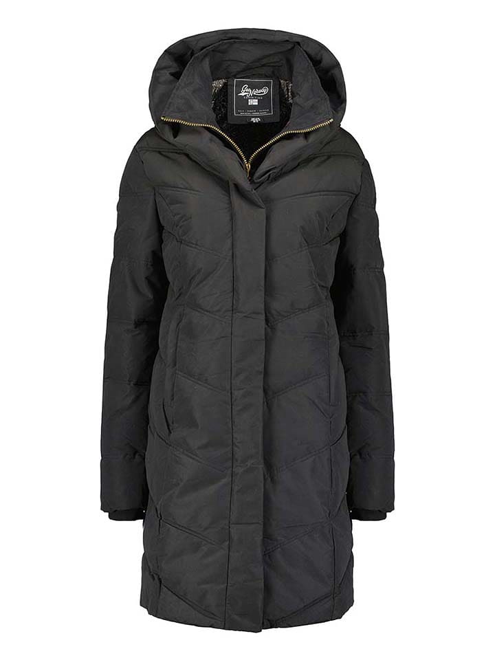 Geographical Norway Płaszcz pikowany "Djamila" w kolorze czarnym rozmiar: XXL