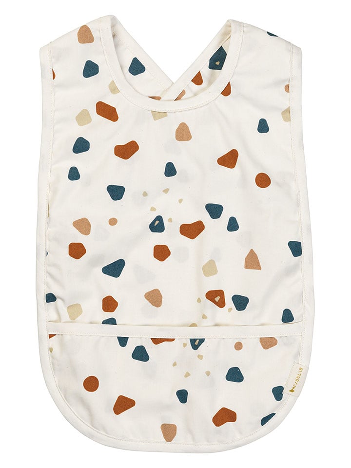 FABELAB Śliniaczek "Terrazzo" w kolorze białym rozmiar: onesize