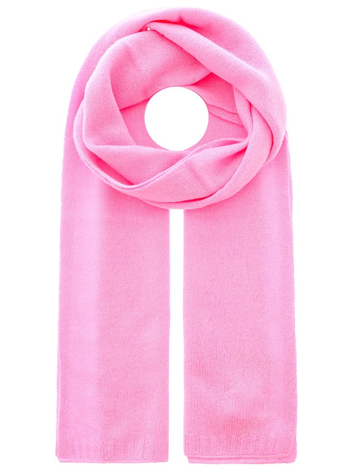 Zwillingsherz Kaszmirowy szal w kolorze jasnoróżowym - 180 x 28 cm rozmiar: onesize