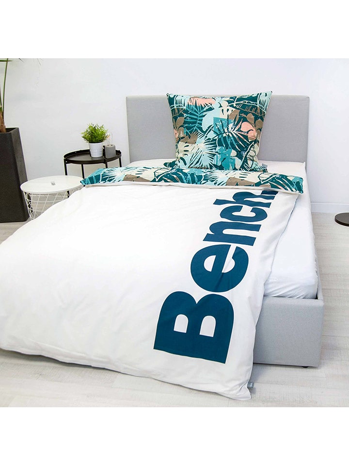 Bench Komplet pościeli w kolorze biało-miętowym rozmiar: 135x200 cm