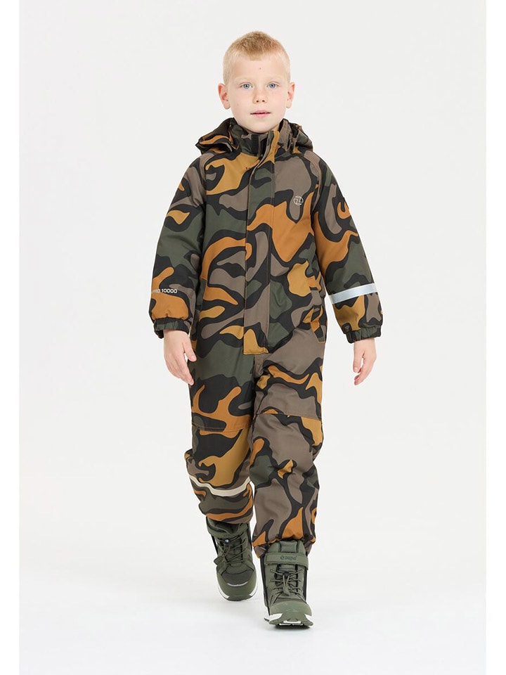 Zigzag Kombinezon zimowy "Tower" w kolorze jasnobrązowym rozmiar: 110/116